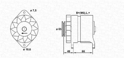 MAGNETI MARELLI 943356148010 -  Генератор